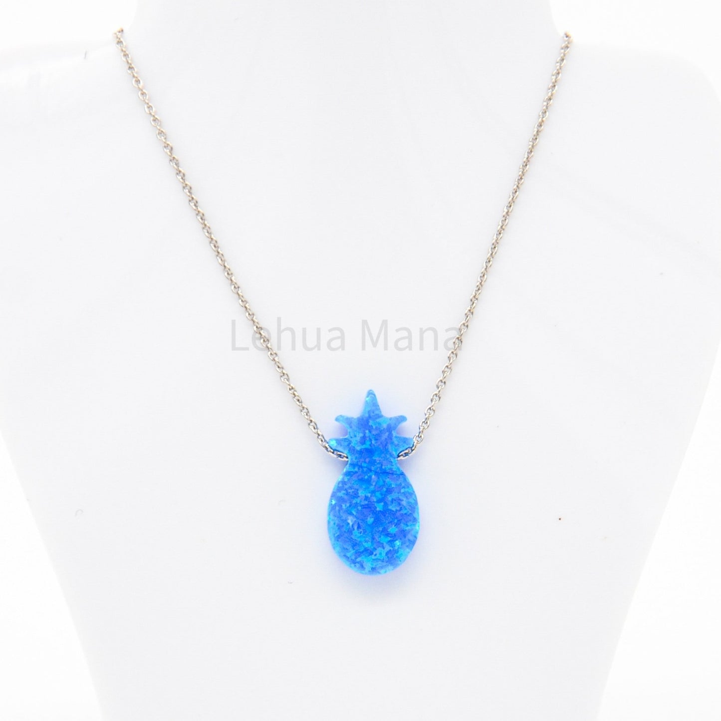 925 Silver Opal Pineapple Necklace, Opal Necklace, 925 Sterling Silver Jewelry, Pineapple Necklace