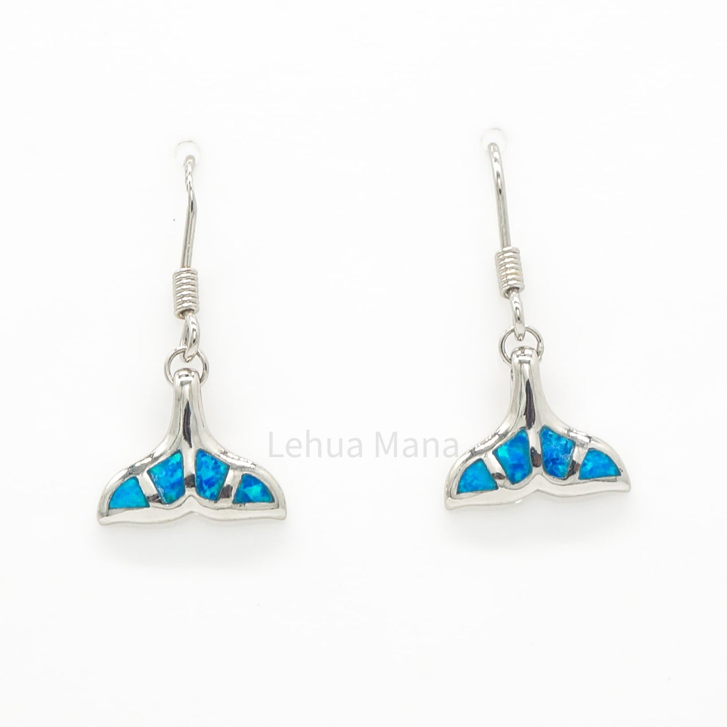 925 Silver Opal Whale Tail Dangle Earrings, Opal Earrings, 925 Sterling Silver Jewelry, Whale Tail Earrings