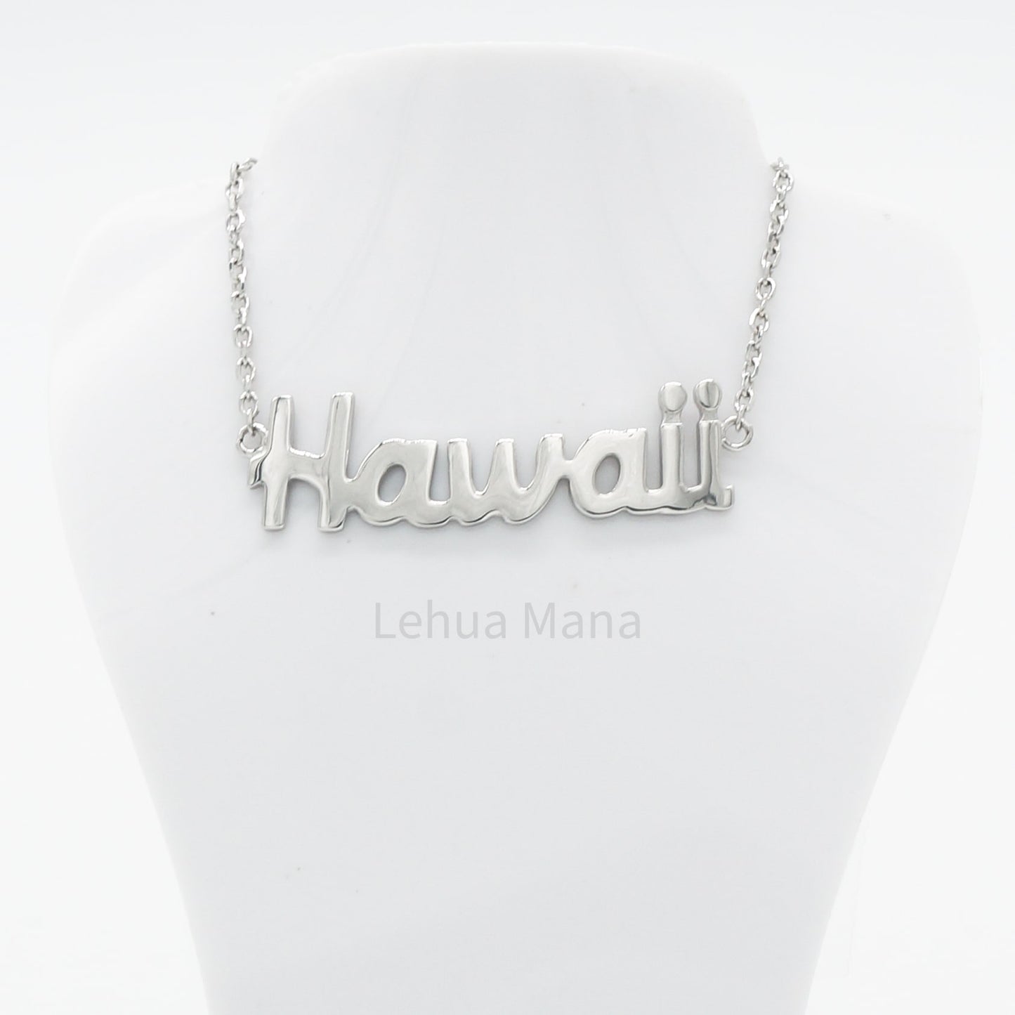 925 Sterling Silver Hawaii Necklace, Sterling Silver Necklace, 925 Sterling Silver Jewelry, Hawaii Necklace