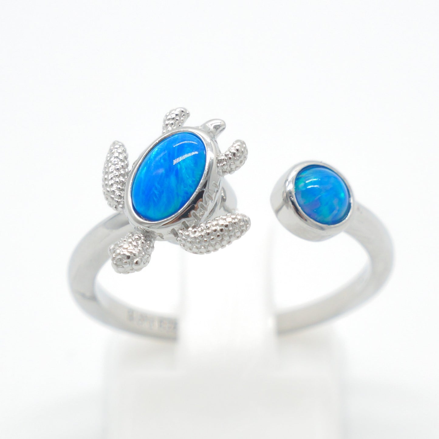 925 Silver Adjustable Opal Turtle Ring, Opal Adjustable Spinner Ring, 925 Sterling Silver Jewelry, Turtle Ring