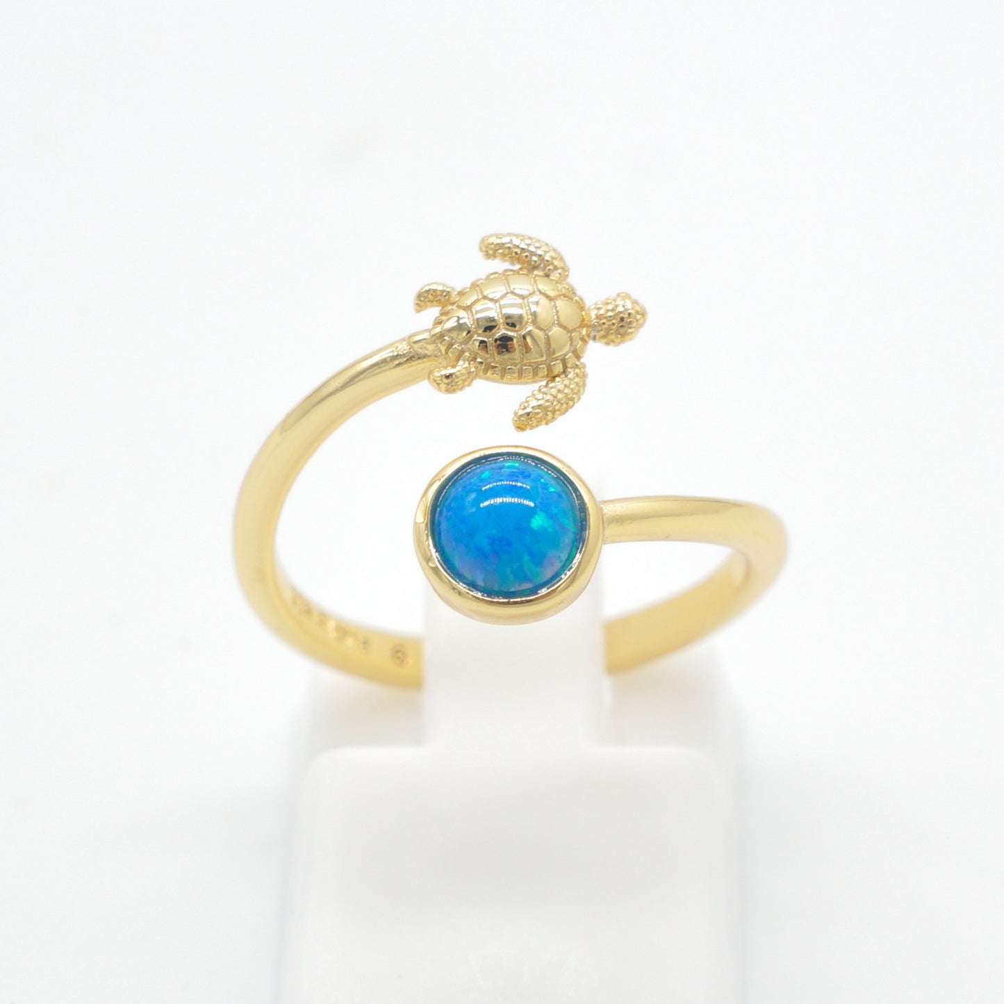 925 Silver Adjustable Opal Turtle Ring, Opal Adjustable Ring, 925 Sterling Silver Jewelry, Turtle Ring