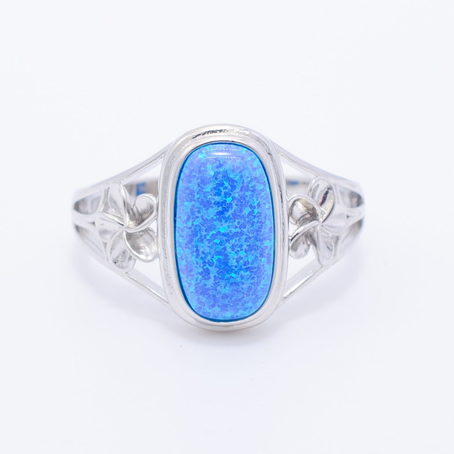 925 Silver Opal Flower Ring, Opal Ring, 925 Sterling Silver Jewelry, Flower Ring