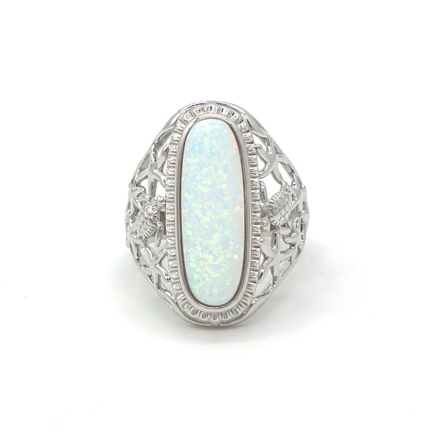 925 Silver Opal Turtle Ring, Opal Ring, 925 Sterling Silver Jewelry, Turtle Ring