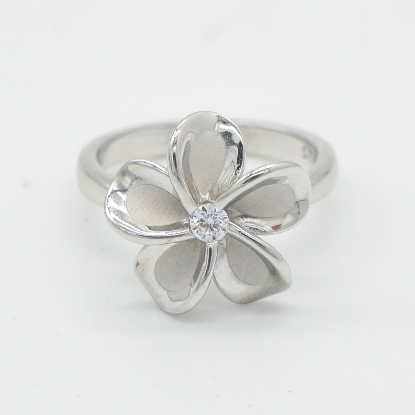 925 Silver 15mm Flower Ring, Silver Ring, 925 Sterling Silver Jewelry, 15mm Flower Ring