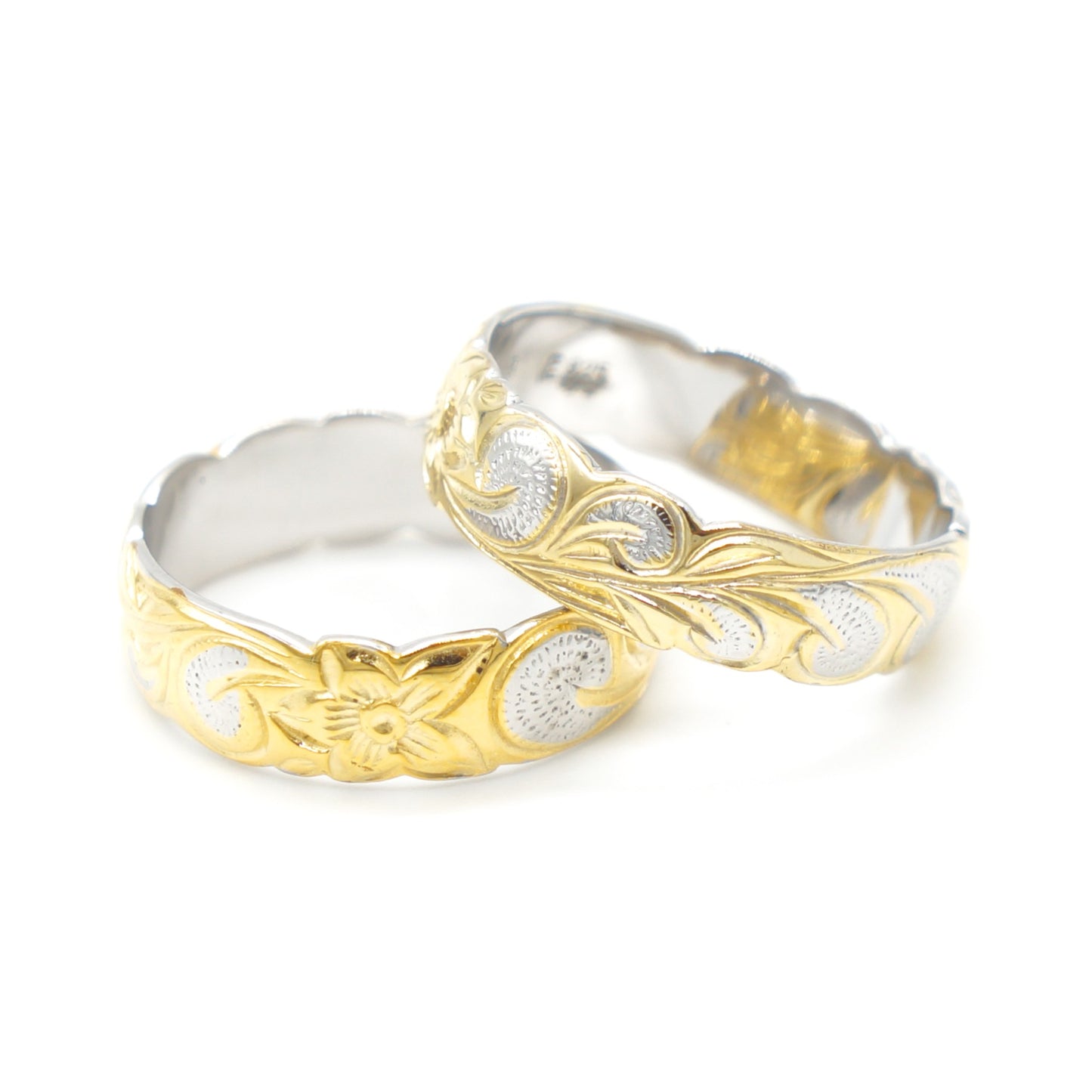 925 Silver 6mm Flower Band Ring, Silver Ring, 925 Sterling Silver Jewelry, 6mm Flower Band Ring