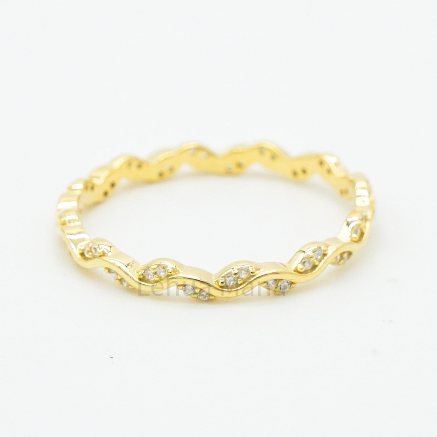 925 Silver CZ Eternity Ring, Silver Ring, 925 Sterling Silver Jewelry, CZ Eternity Ring, CZ Ring