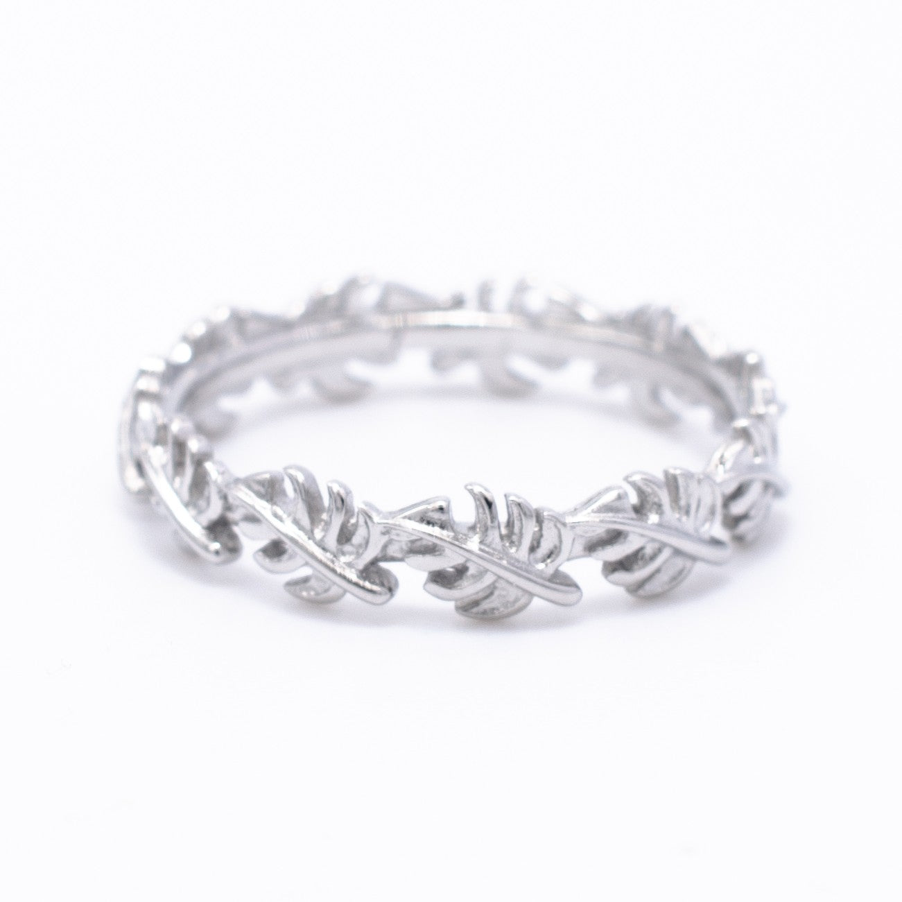 925 Silver Monstera Band Ring, Silver Ring, 925 Sterling Silver Jewelry, Monstera Band Ring