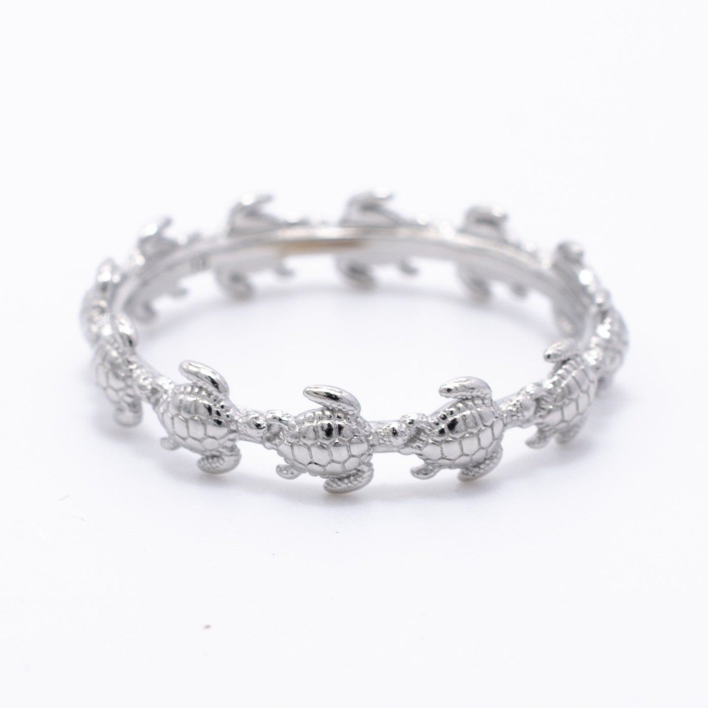 925 Silver Turtle Band Ring, Silver Ring, 925 Sterling Silver Jewelry, Turtle Band Ring
