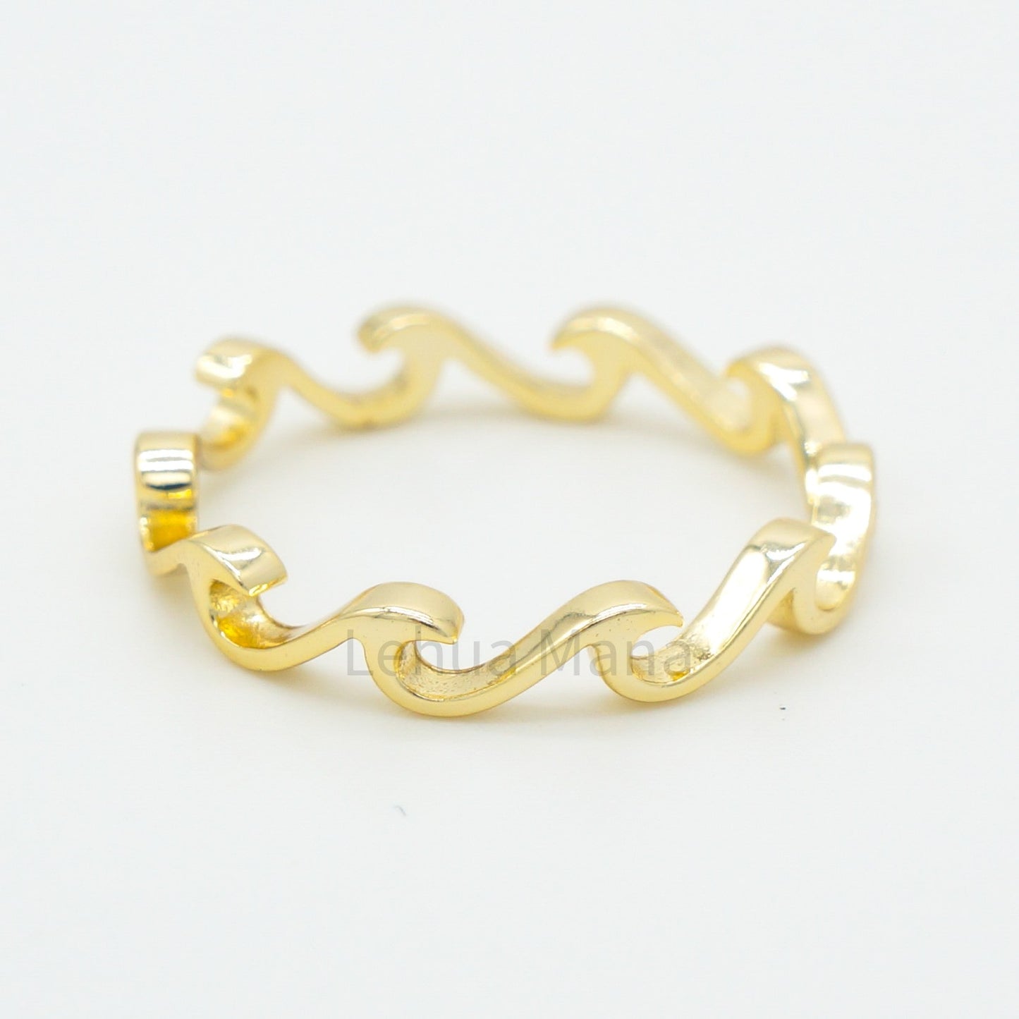 925 Silver Eternity Wave Ring, Silver Ring, 925 Sterling Silver Jewelry, Eternity Wave Ring