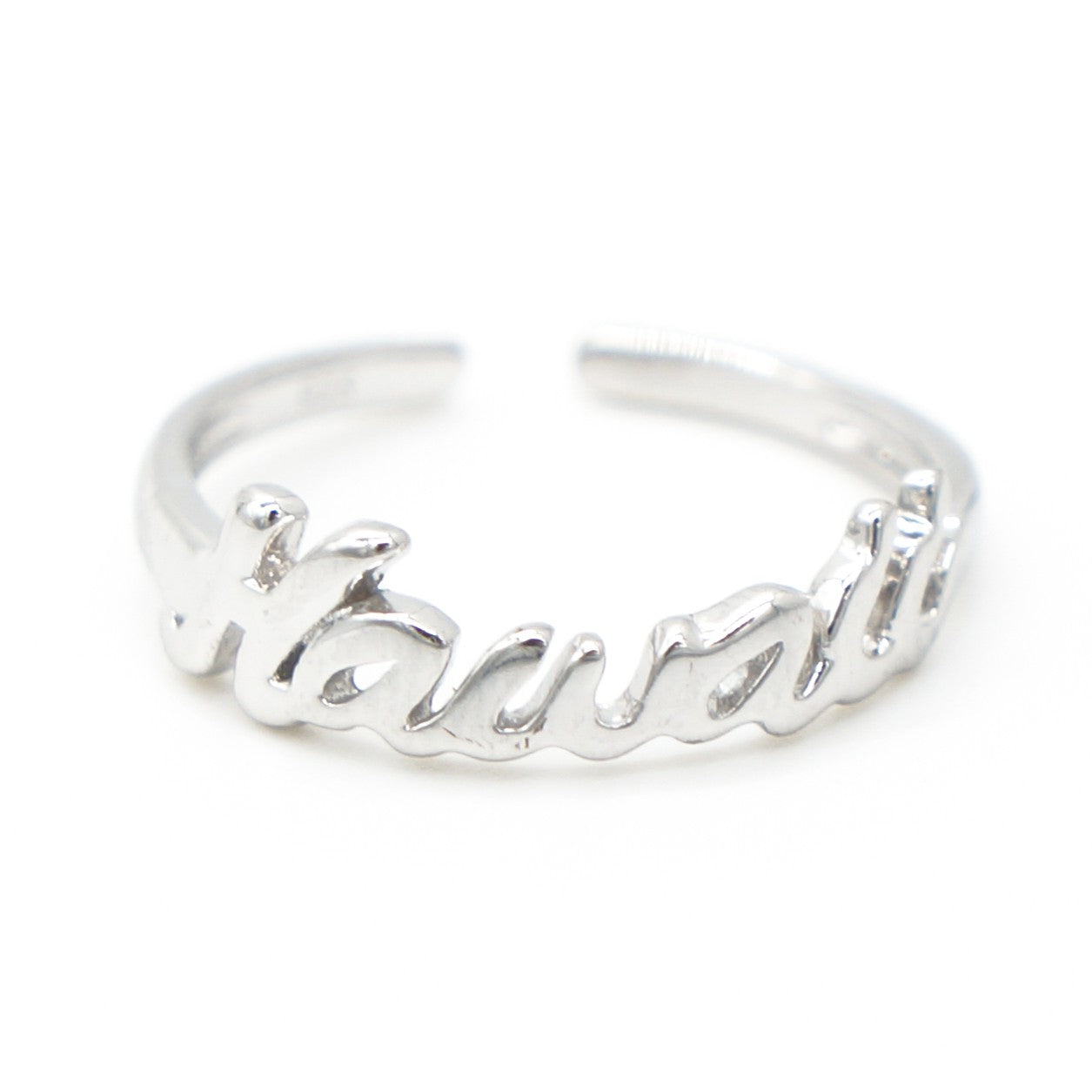 925 silver hawaii toe ring, silver toe rings, hawaii ring