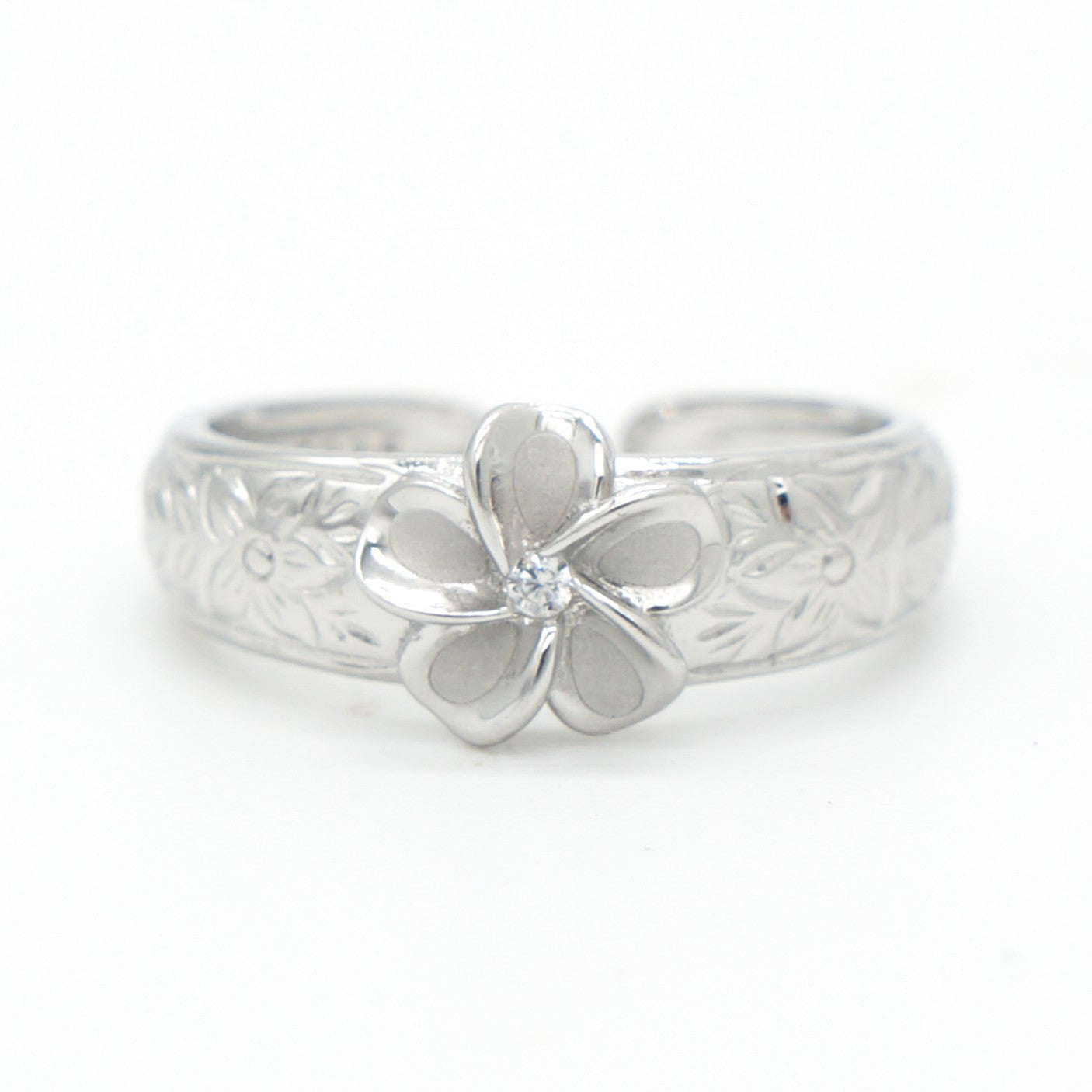 925 silver flower toe ring, silver toe rings, flower ring