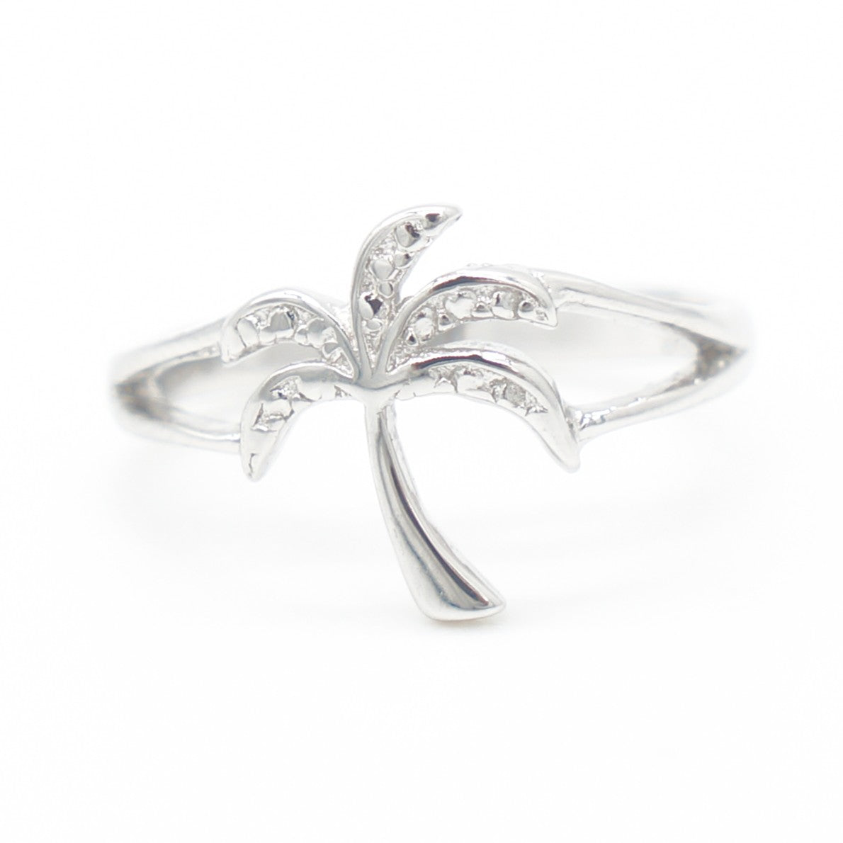 925 silver palm tree toe ring, silver toe rings, palm tree ring