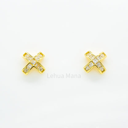 925 Silver CZ Post Earrings, CZ Earrings, Cubic Zirconia Earrings, 925 Sterling Silver Jewelry, Stud Earrings