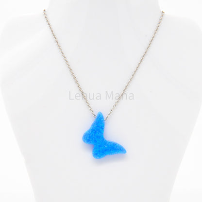 925 Silver Opal Butterfly Necklace, Opal Necklace, 925 Sterling Silver Jewelry, Butterfly Necklace