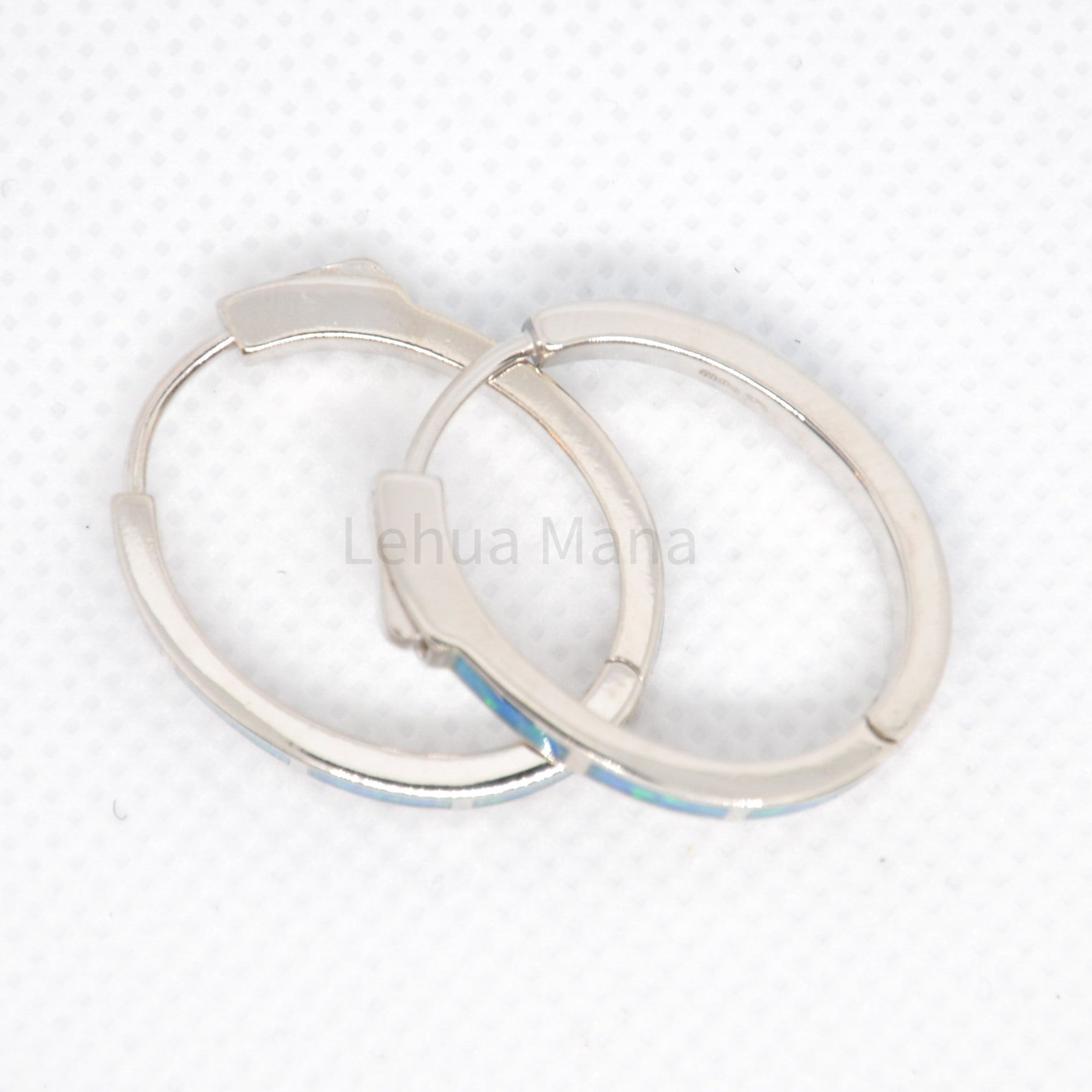 925 Silver Opal Hoop Earrings, Opal Earrings, 925 Sterling Silver Jewelry, Hoop Earrings