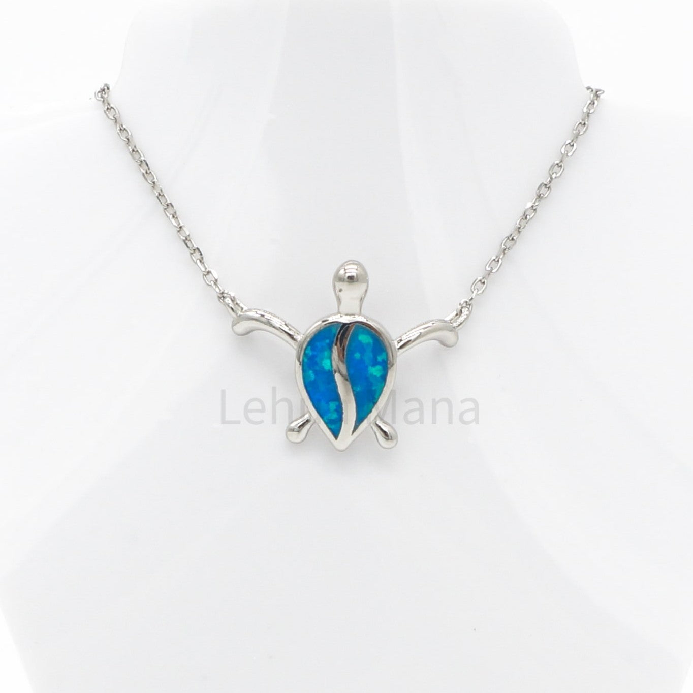 925 Silver Opal Turtle Necklace, Opal Necklace, 925 Sterling Silver Jewelry, Turtle Necklace