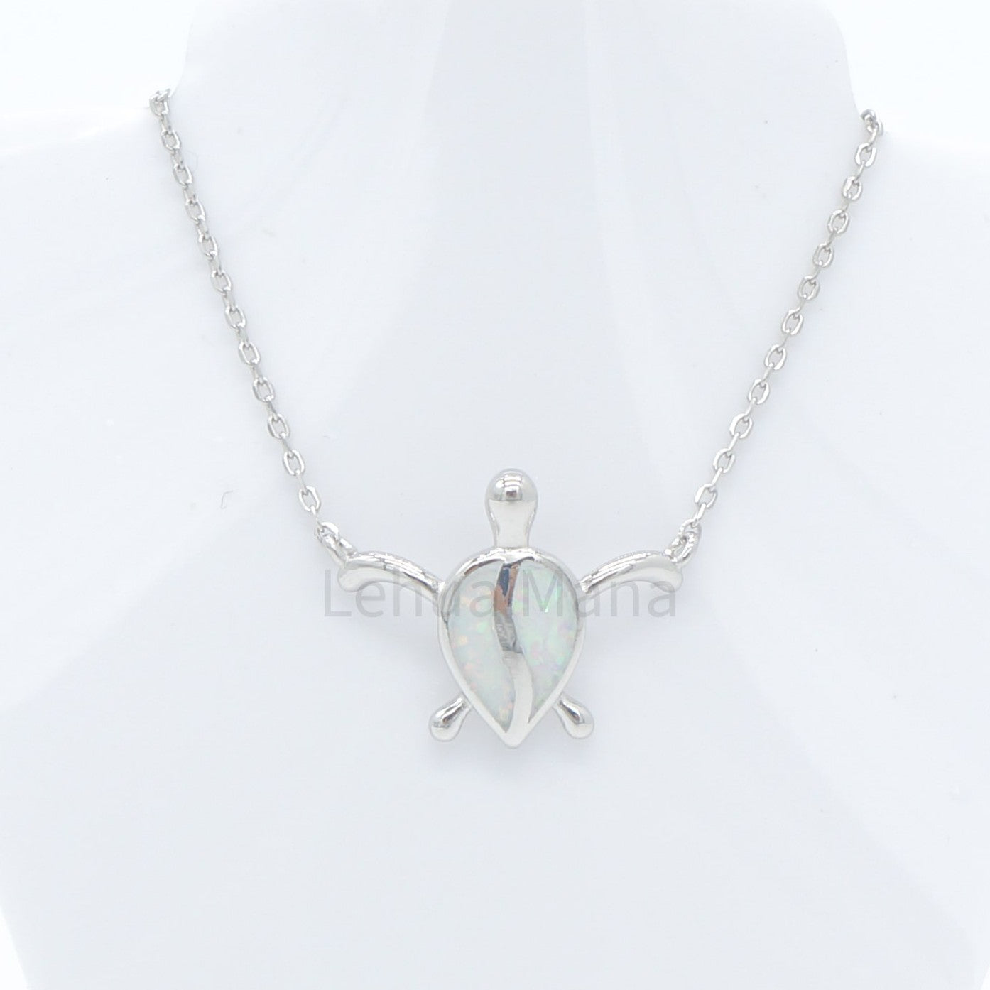 925 Silver Opal Turtle Necklace, Opal Necklace, 925 Sterling Silver Jewelry, Turtle Necklace