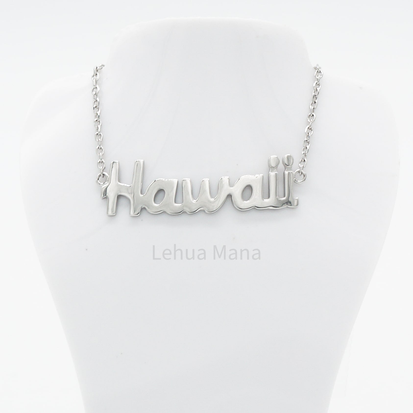 925 Sterling Silver Hawaii Necklace, Sterling Silver Necklace,  925 Sterling Silver Jewelry, Hawaii Necklace