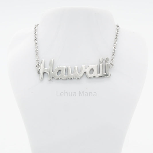 925 Sterling Silver Hawaii Necklace, Sterling Silver Necklace,  925 Sterling Silver Jewelry, Hawaii Necklace