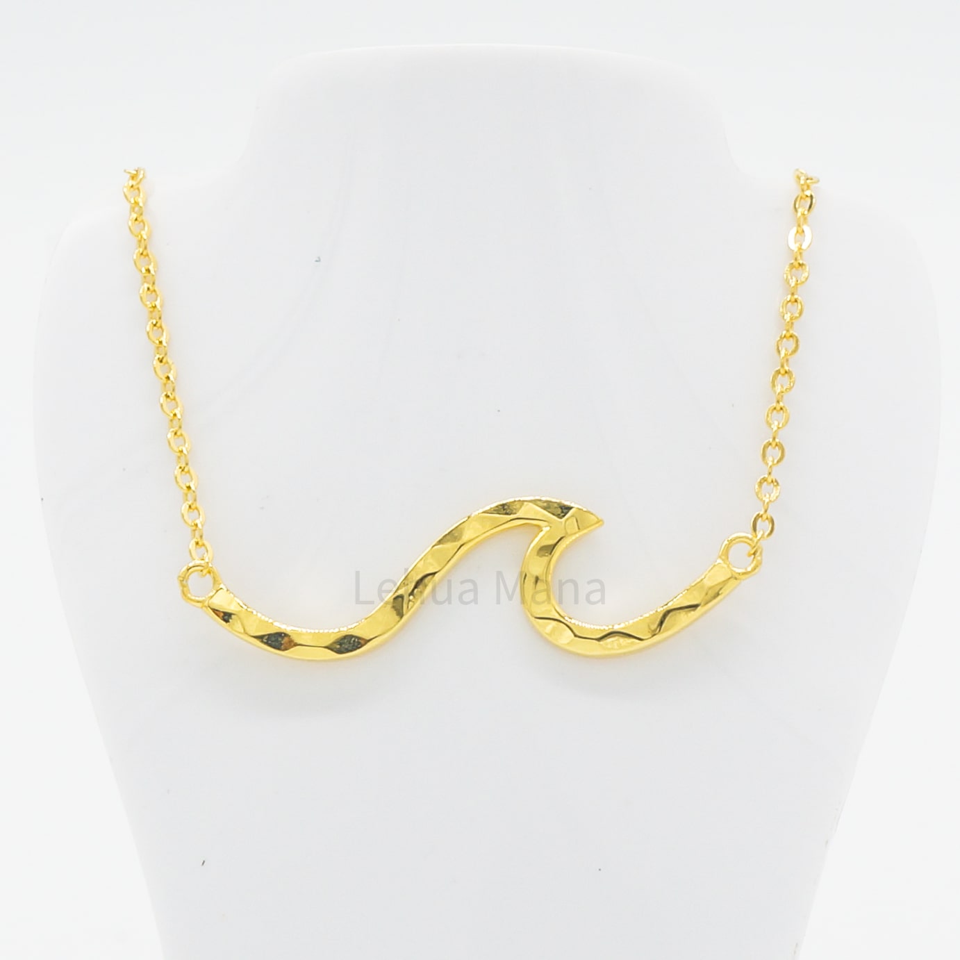 925 Sterling Silver Hammered Ocean Line Wave Necklace, Sterling Silver Necklace,  925 Sterling Silver Jewelry, Ocean Line Wave Necklace