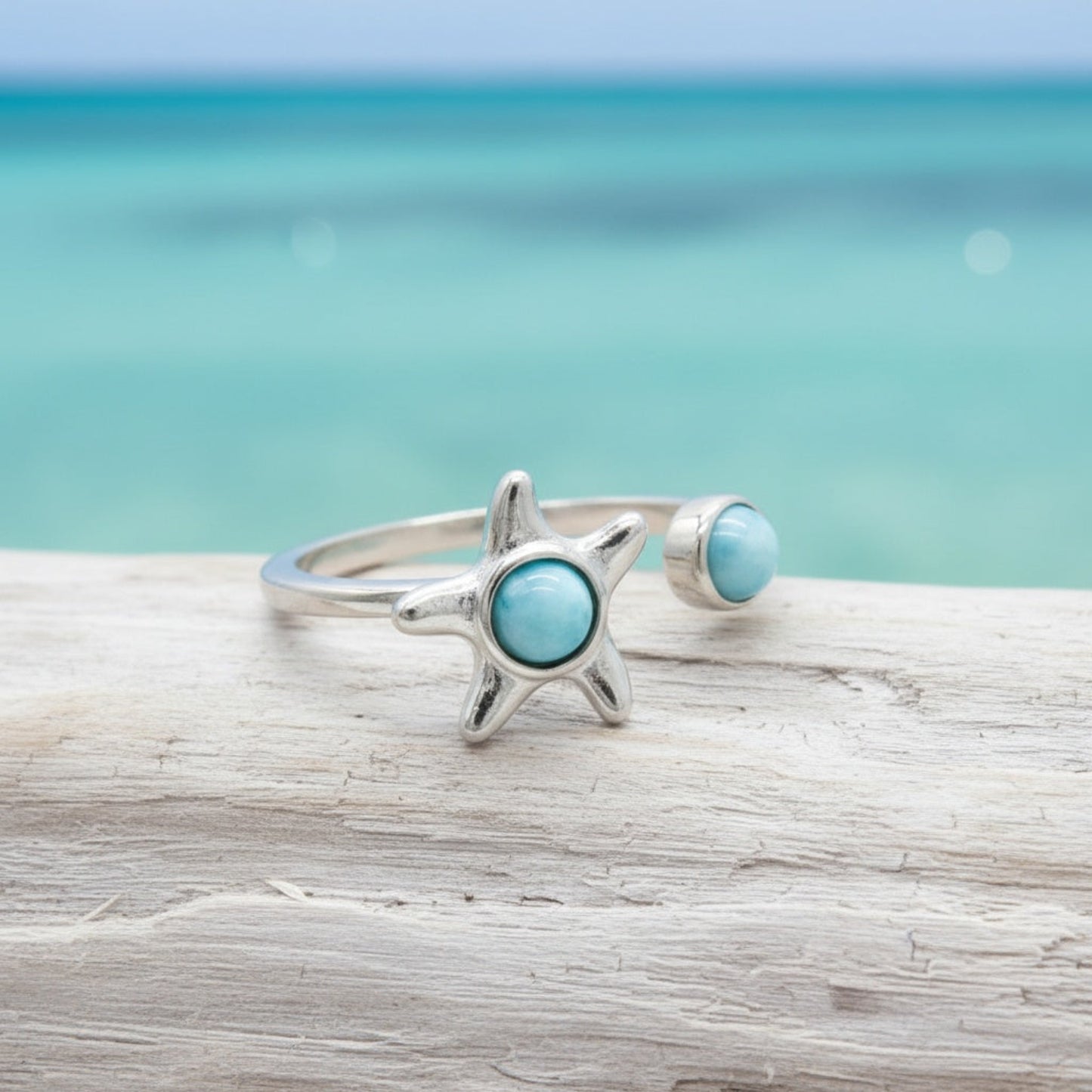 Detail-of-Spinning-925-Silver-Starfish-and-Natural-Blue-Larimar-Bypass-Ring