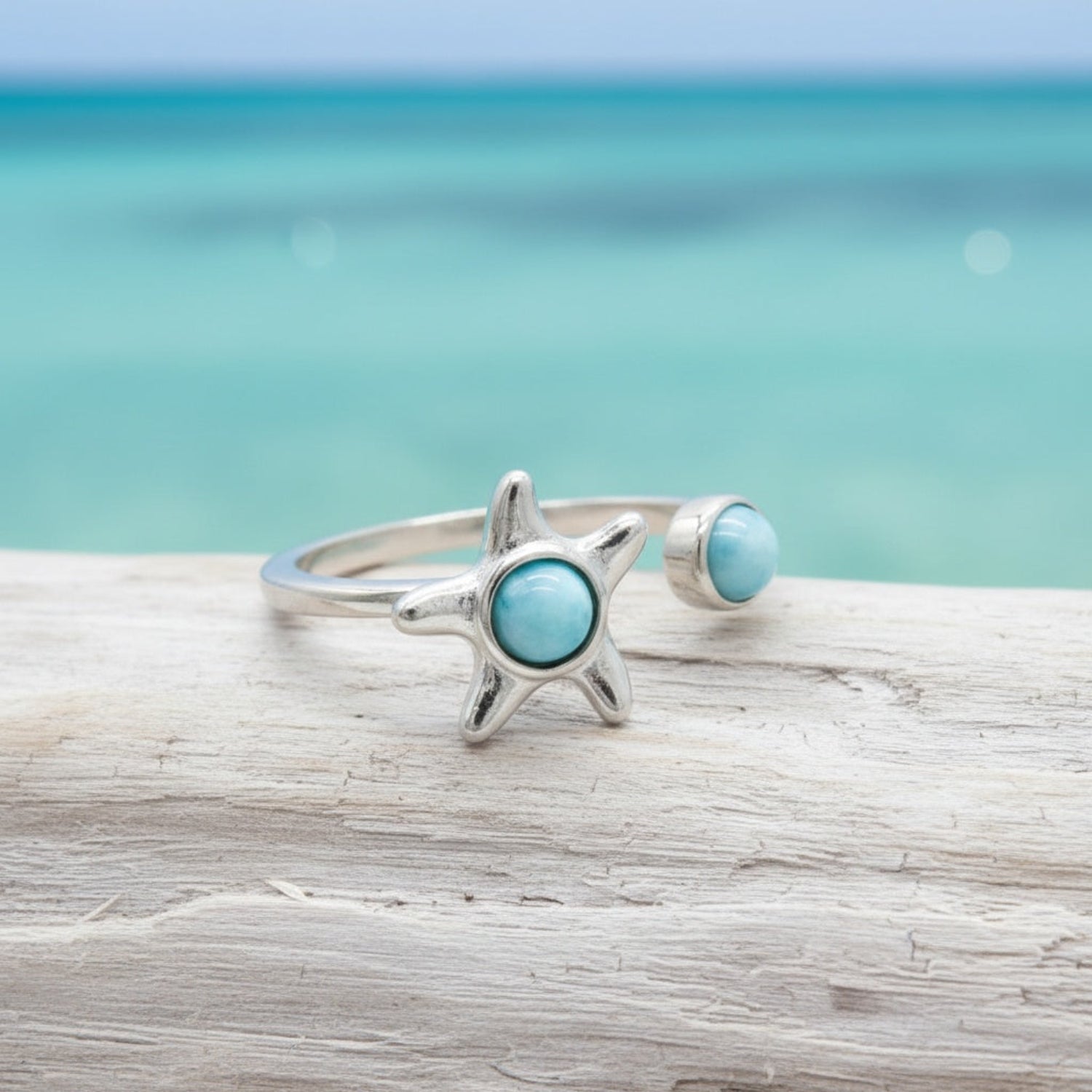 Detail-of-Spinning-925-Silver-Starfish-and-Natural-Blue-Larimar-Bypass-Ring