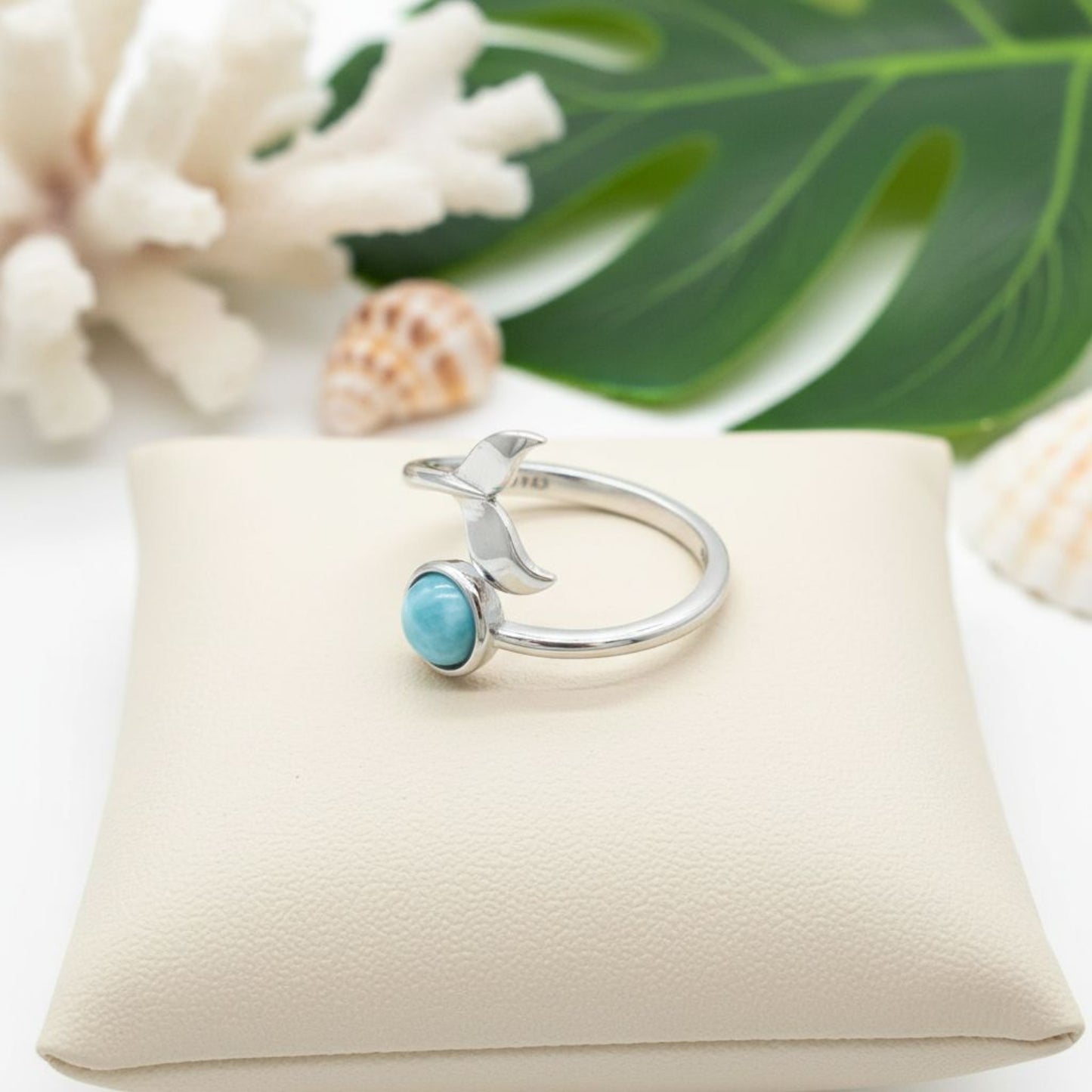 Detail-of-Natural-Blue-Larimar-Stone-and-925-Silver-Whale-Tail-Hallmark
