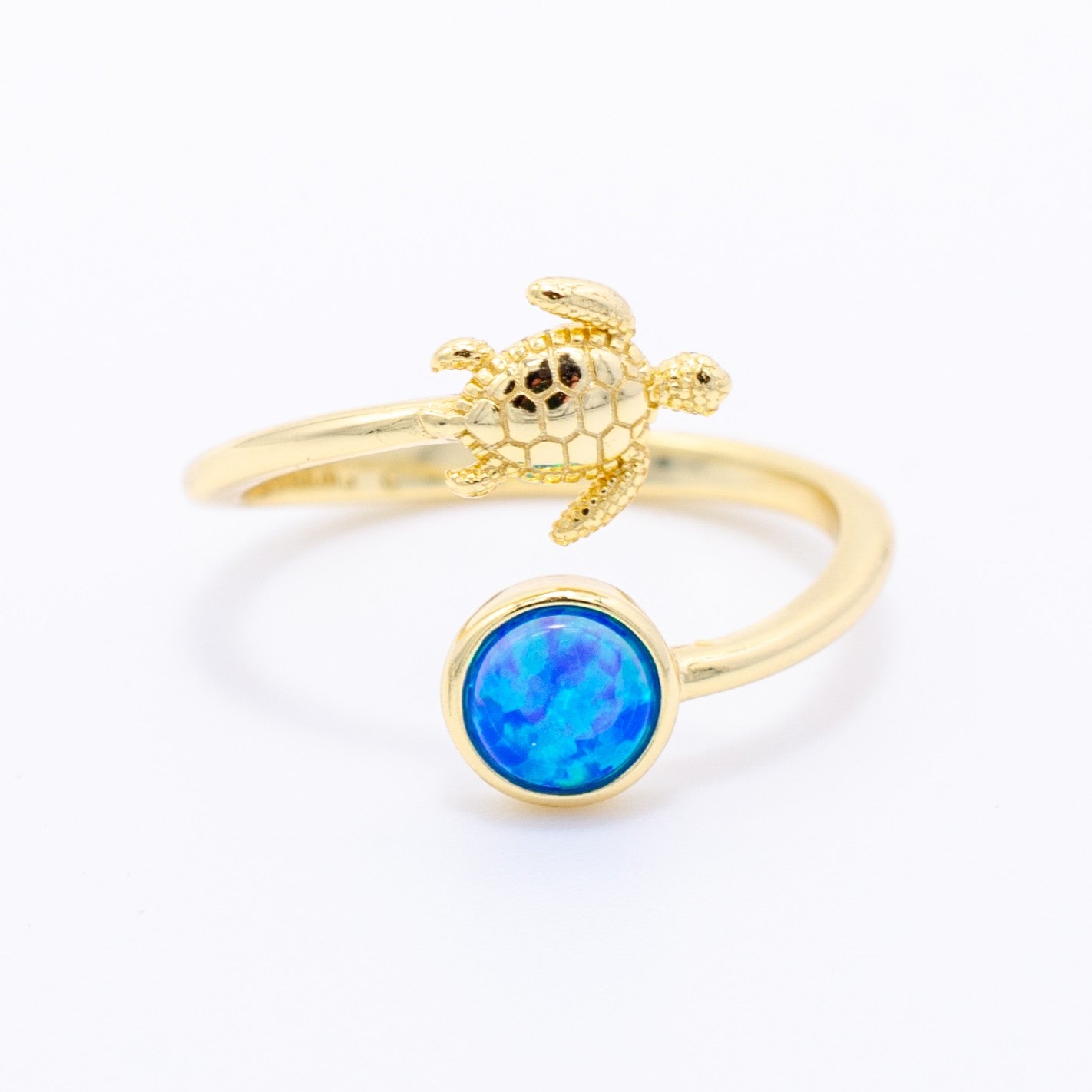 925 Silver Adjustable Opal Turtle Ring, Opal Adjustable Ring, 925 Sterling Silver Jewelry, Turtle Ring