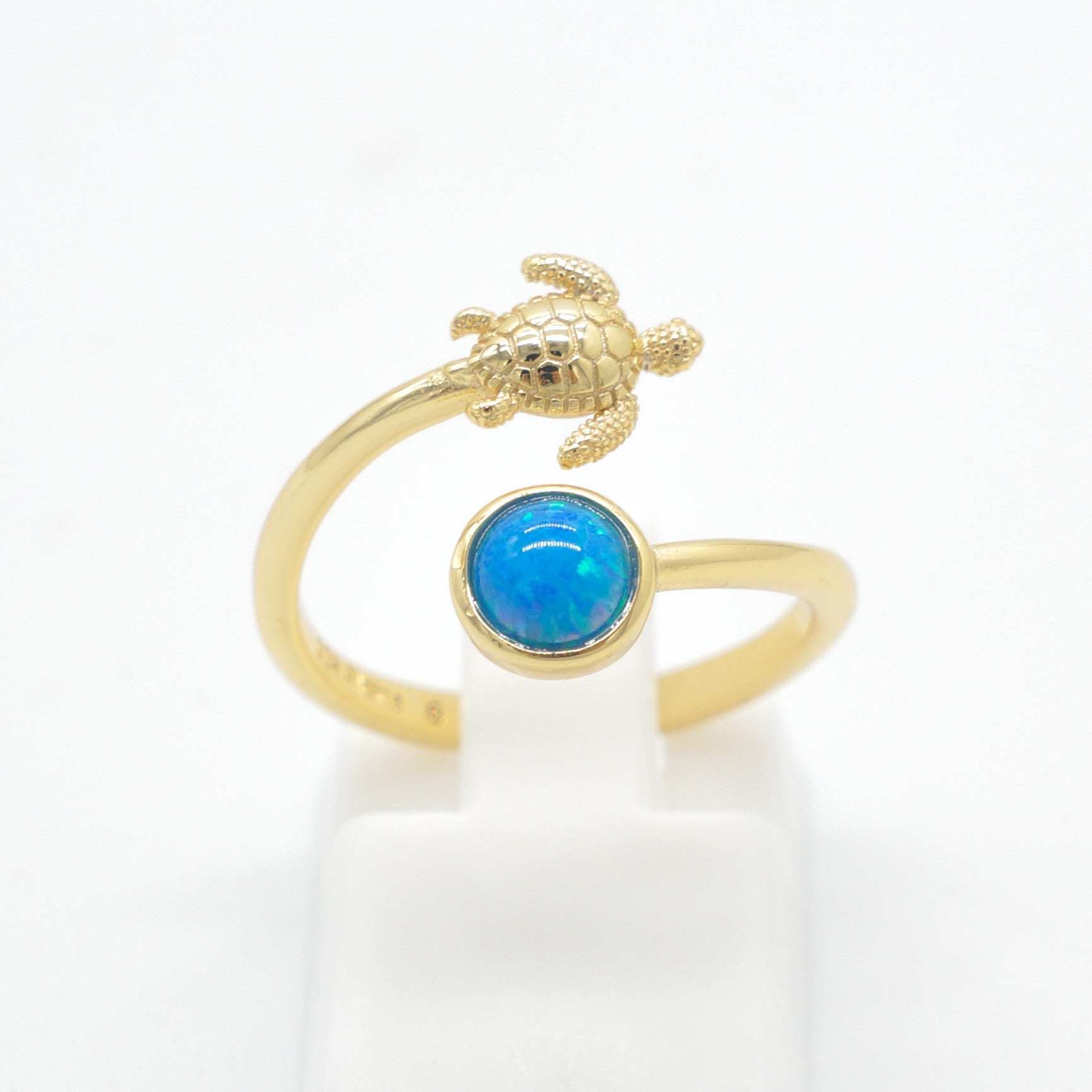 925 Silver Adjustable Opal Turtle Ring, Opal Adjustable Ring, 925 Sterling Silver Jewelry, Turtle Ring
