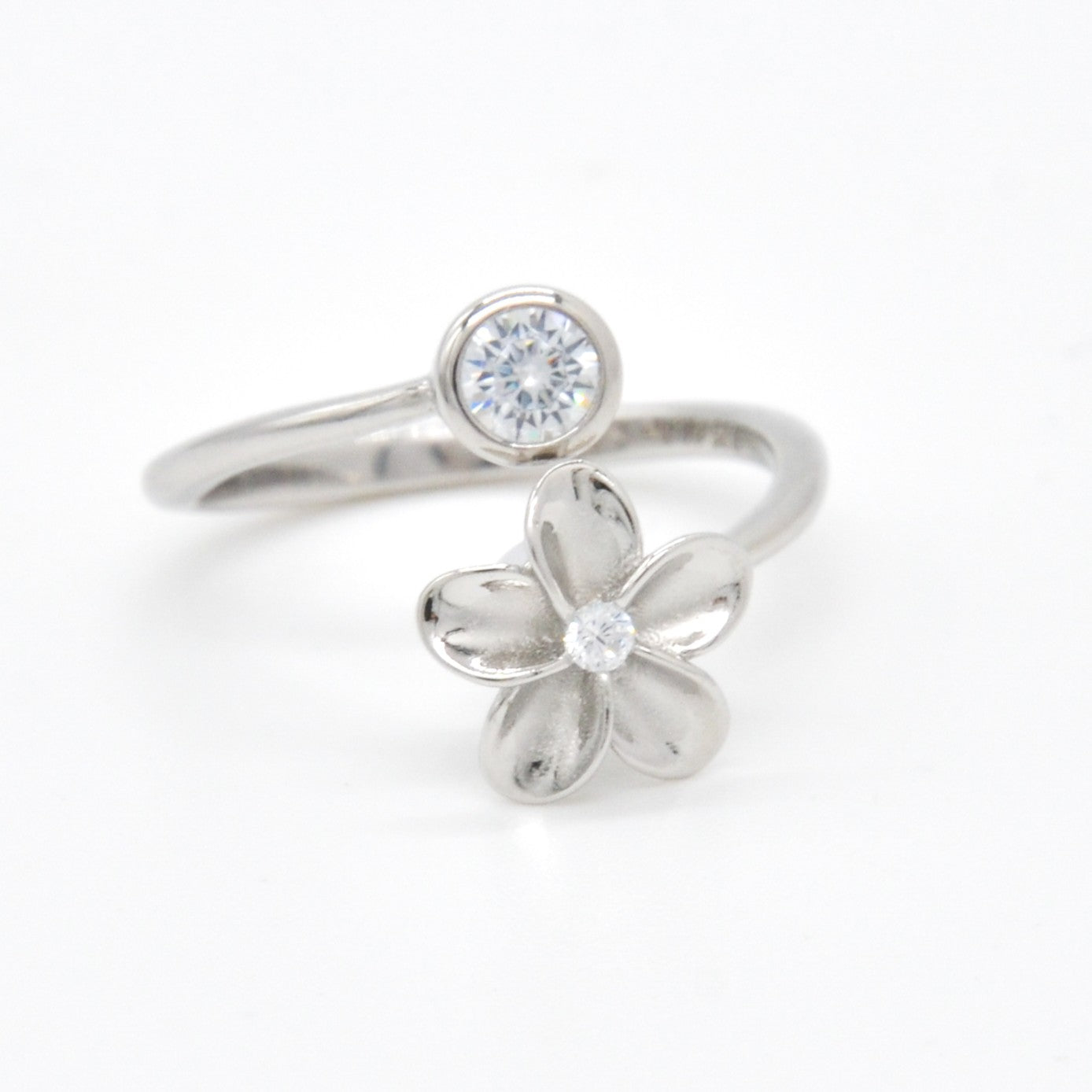 925 Silver Adjustable Flower Ring, Silver Adjustable Ring, 925 Sterling Silver Jewelry, Flower Ring