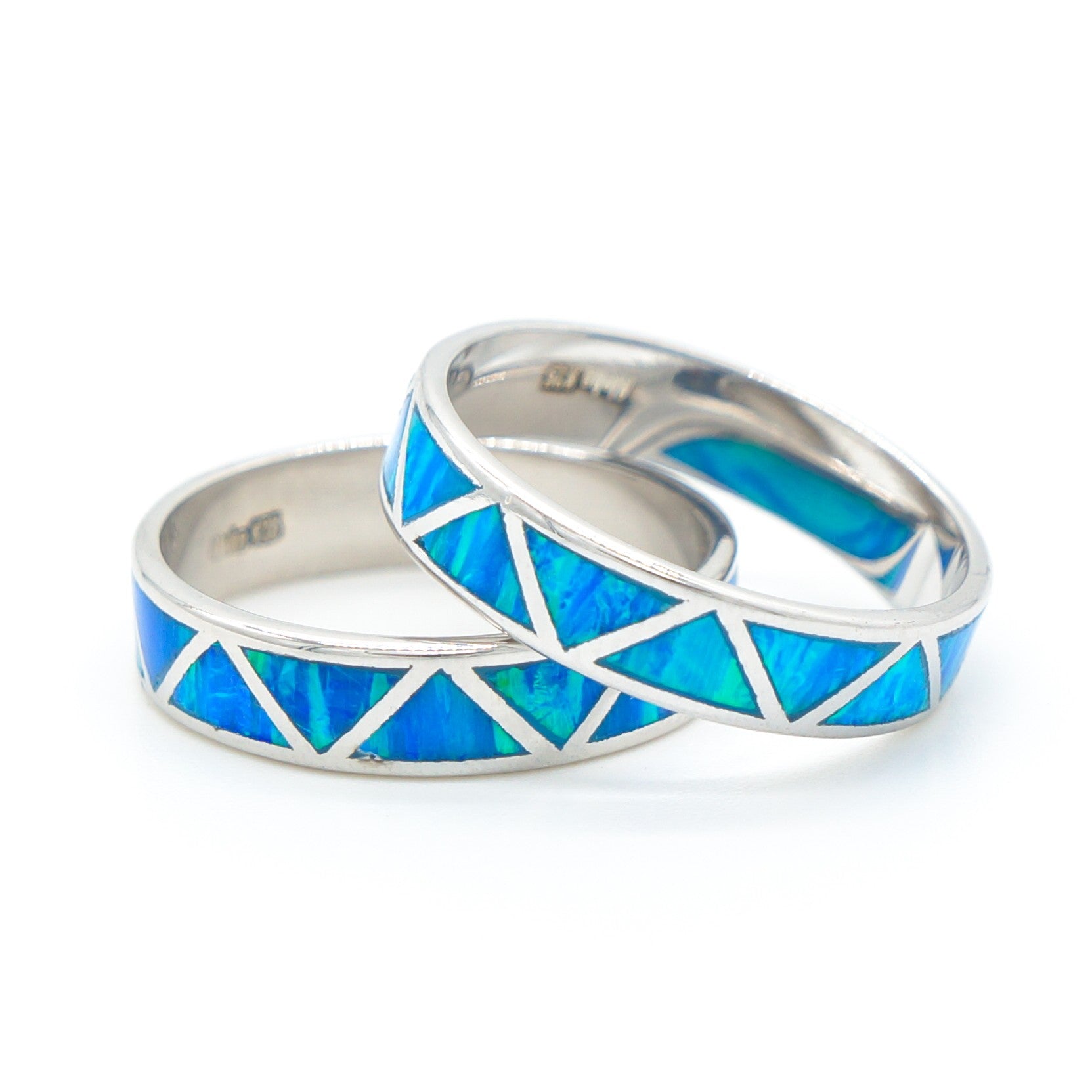 925 Silver Opal Triangles Ring, Opal Ring, 925 Sterling Silver Jewelry, Triangles Ring
