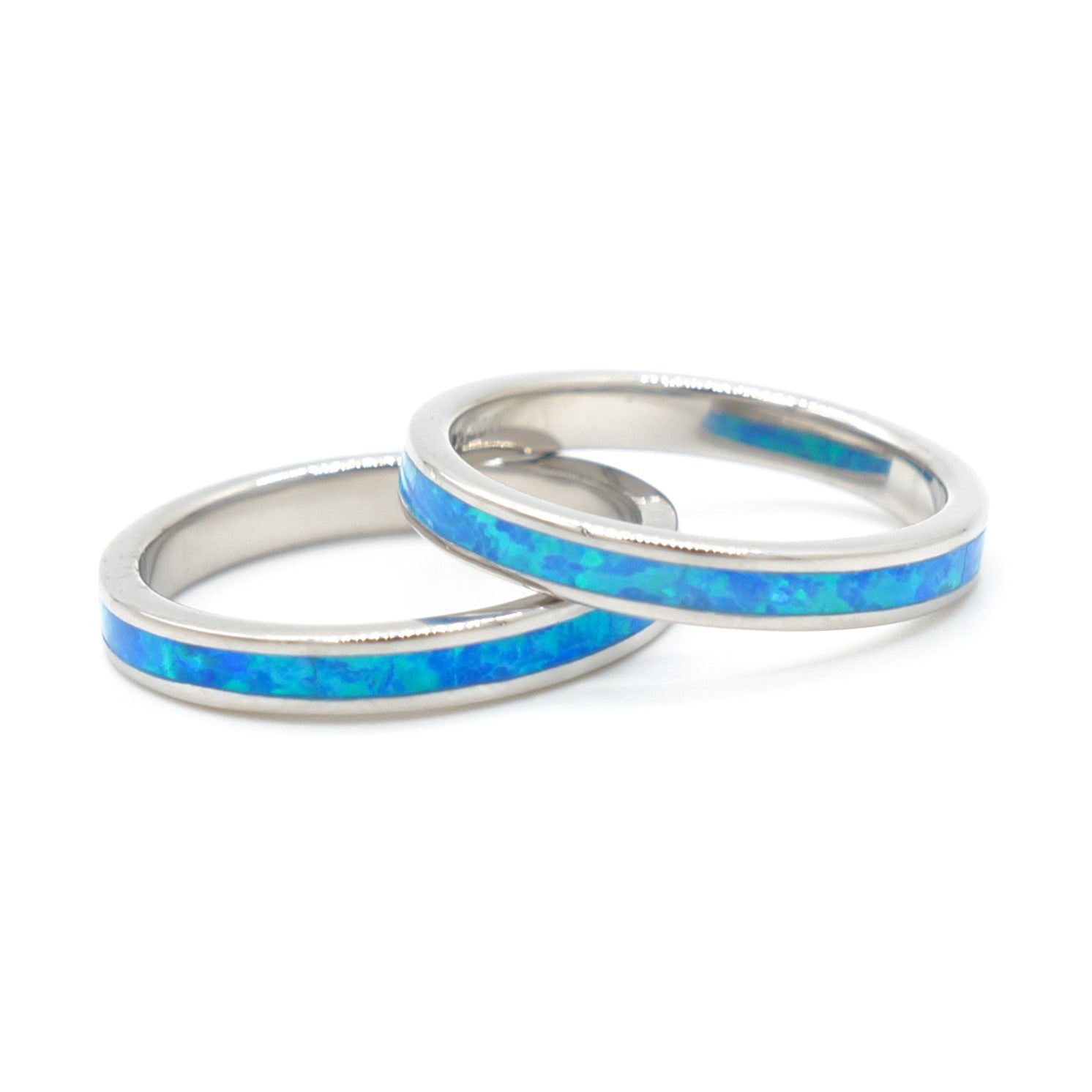 925 Silver Opal 3mm Band Ring, Opal Ring, 925 Sterling Silver Jewelry, Band Ring
