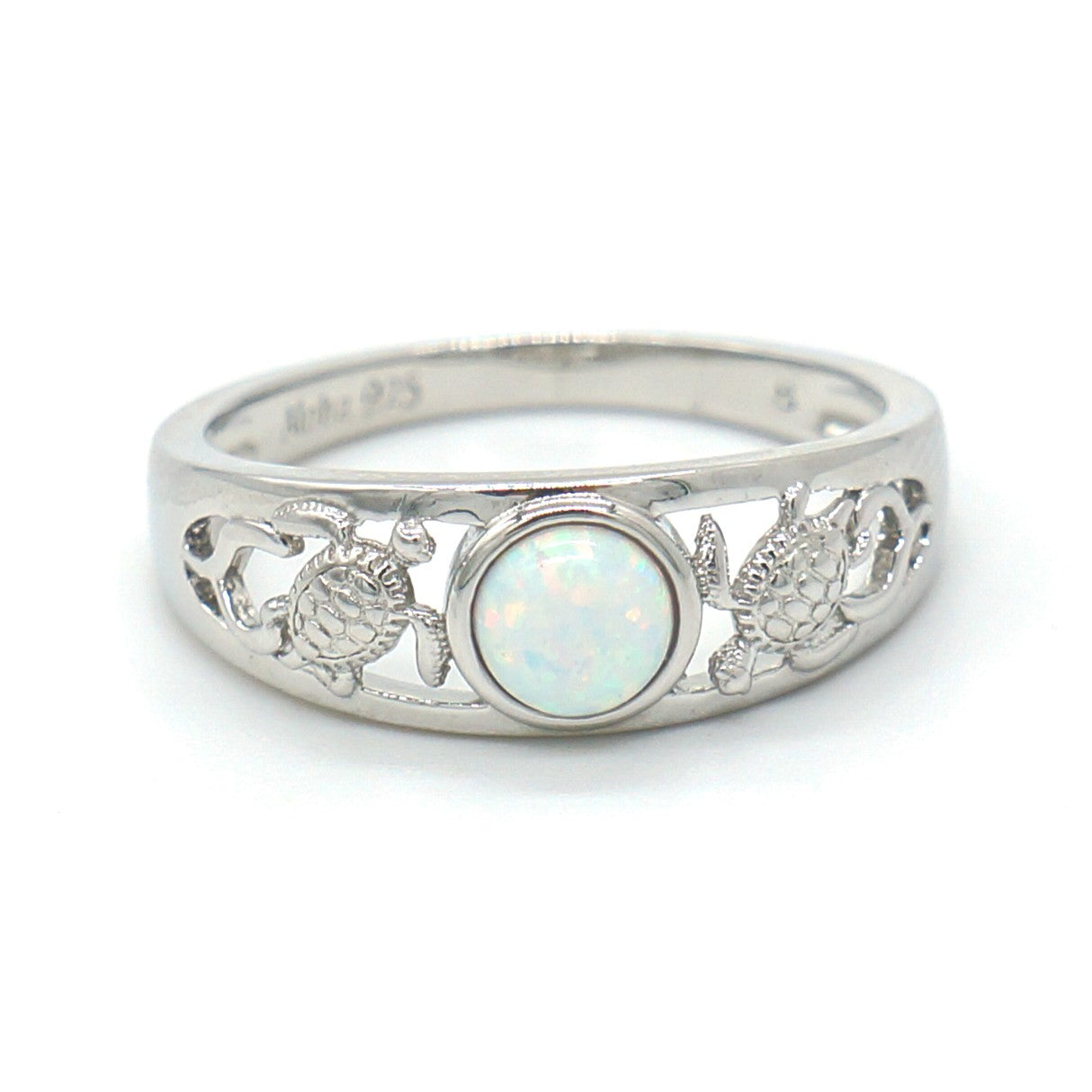 925 Silver Opal Turtle Ring, Opal Ring, 925 Sterling Silver Jewelry, Turtle Ring