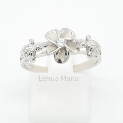 925 Silver Flower Turtle Ring, Silver Ring, 925 Sterling Silver Jewelry, Flower Turtle Ring
