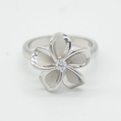 925 Silver 15mm Flower Ring, Silver Ring, 925 Sterling Silver Jewelry, 15mm Flower Ring