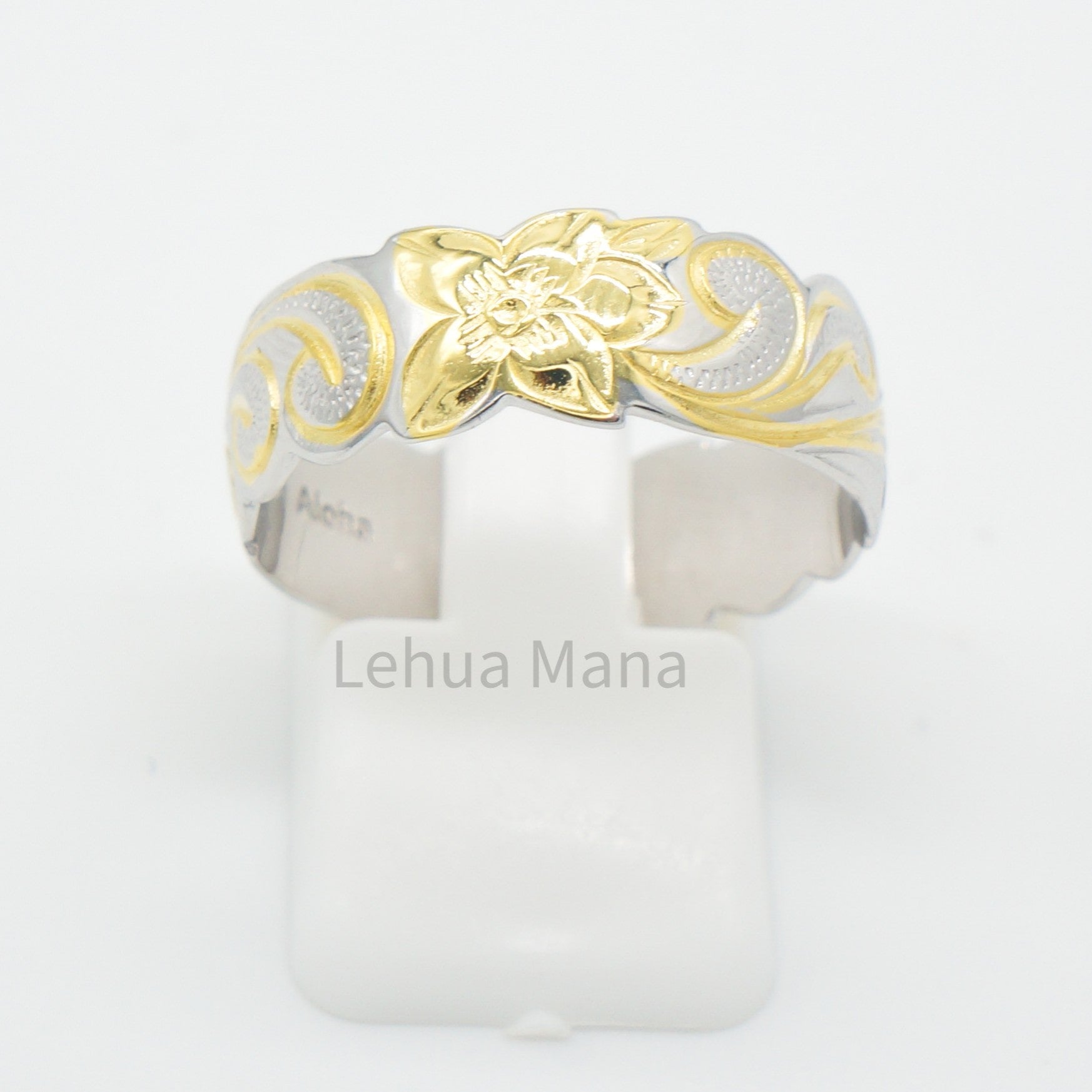 925 Silver 8mm Flower Band Ring, Silver Ring, 925 Sterling Silver Jewelry, 8mm  Flower Band Ring
