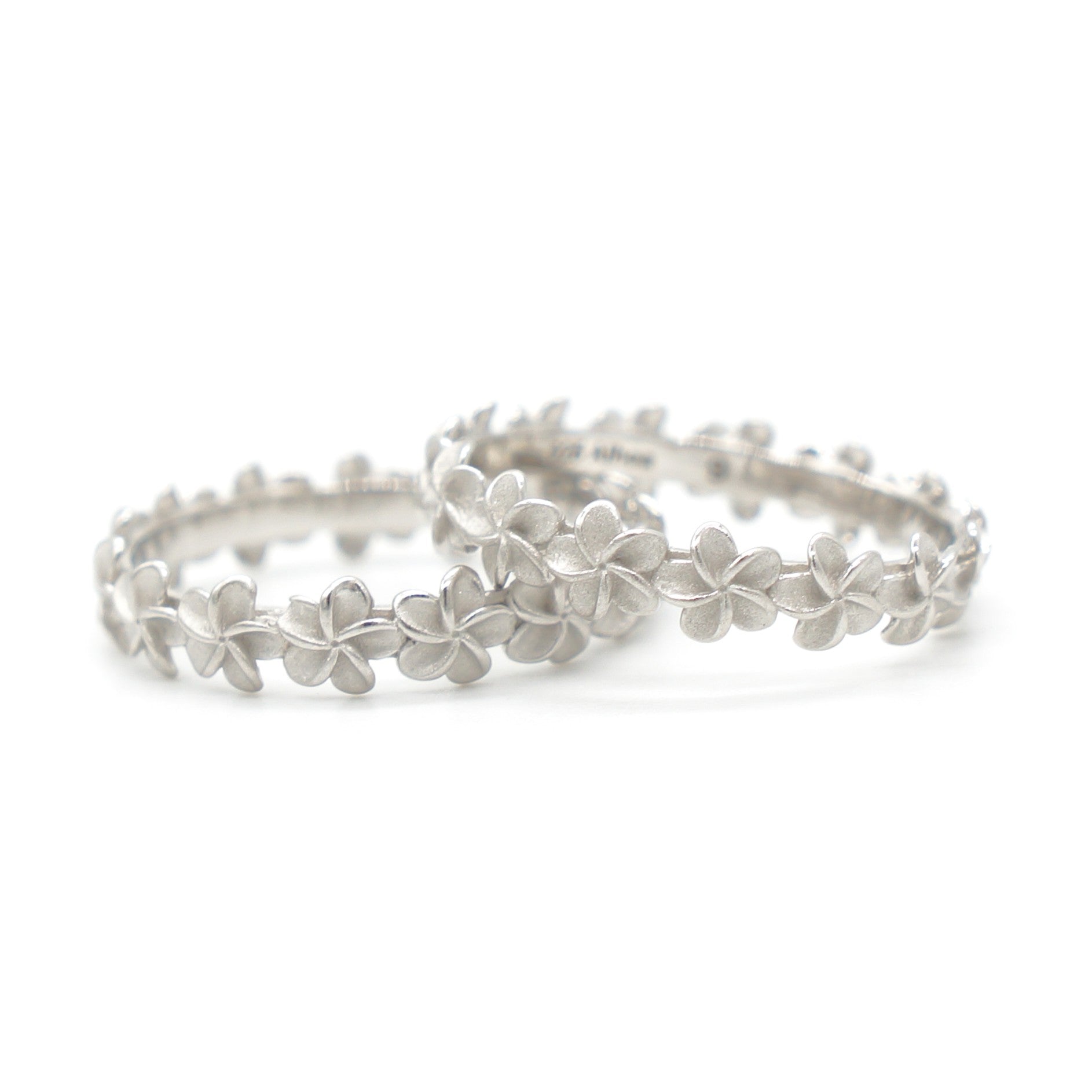 925 Silver Flower Band Ring, Silver Ring, 925 Sterling Silver Jewelry, Flower Band Ring