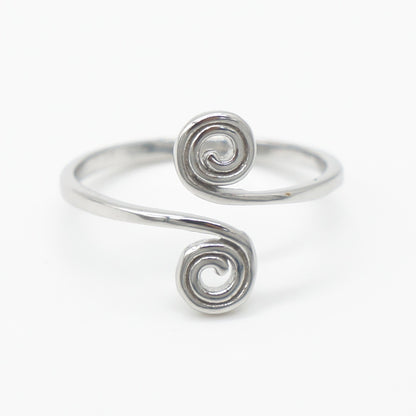 925 silver twist toe ring, silver toe rings, twist ring