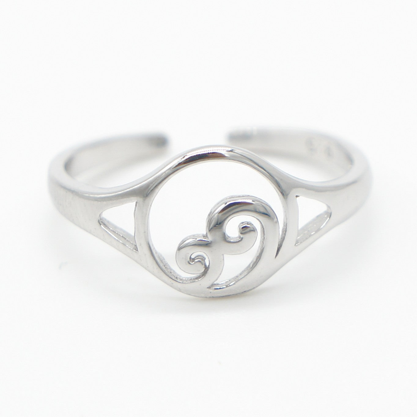925 silver wave toe ring, silver toe rings, wave ring