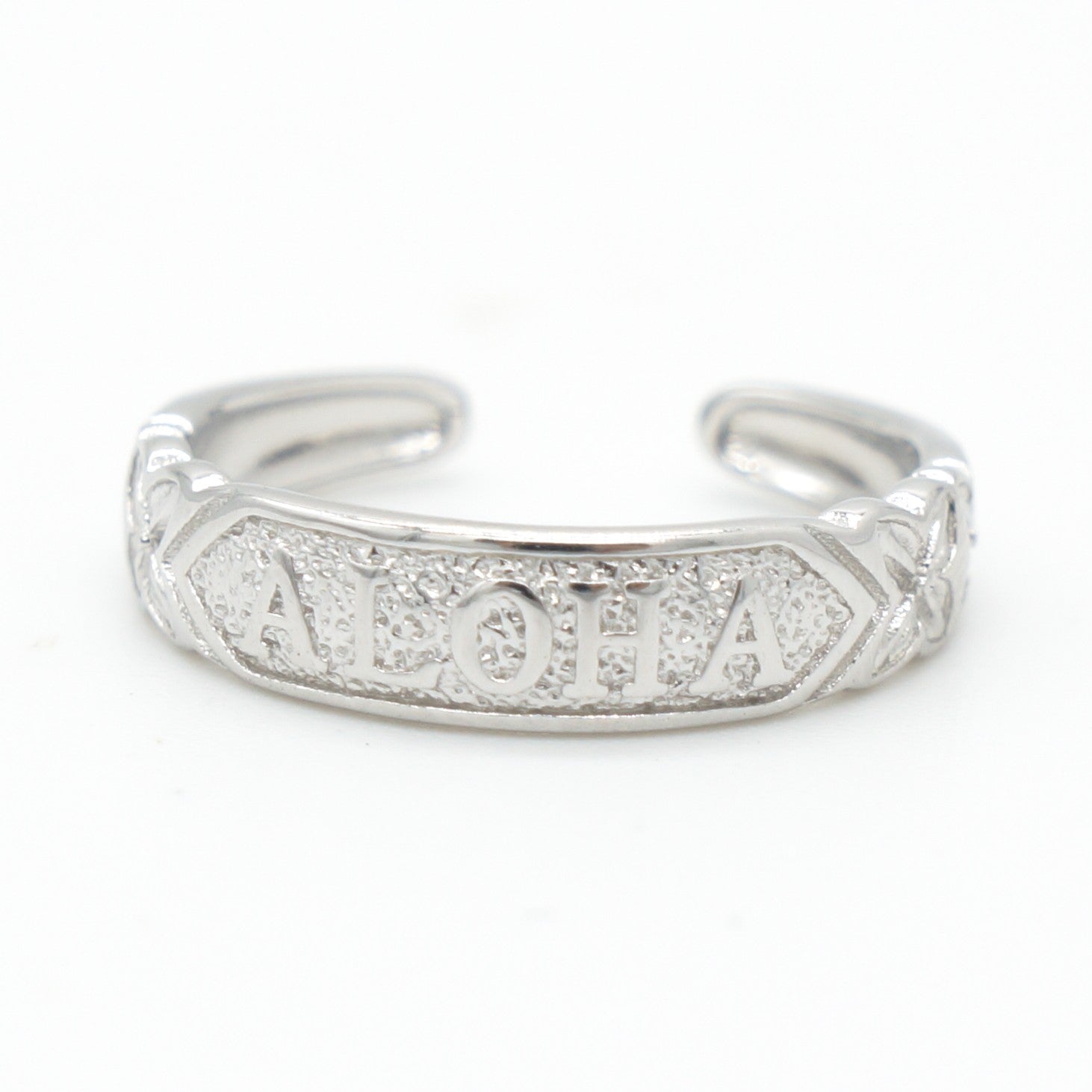 925 silver aloha toe ring, silver toe rings, aloha ring