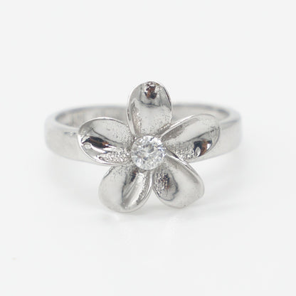925 silver flower toe ring, silver toe rings, flower ring