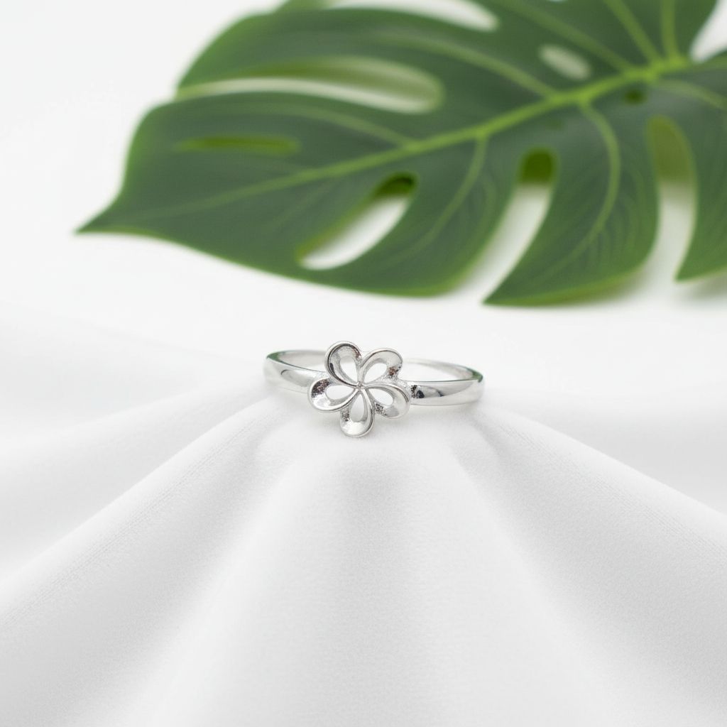 Adjustable Flower Cutout Toe Cuff Ring - 925 Sterling Silver