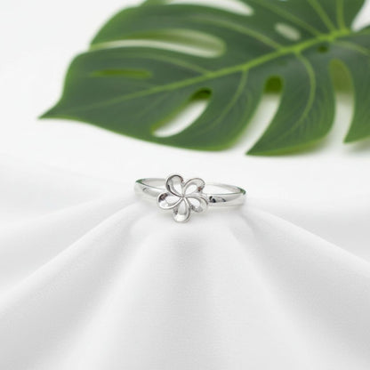 Adjustable Flower Cutout Toe Cuff Ring - 925 Sterling Silver