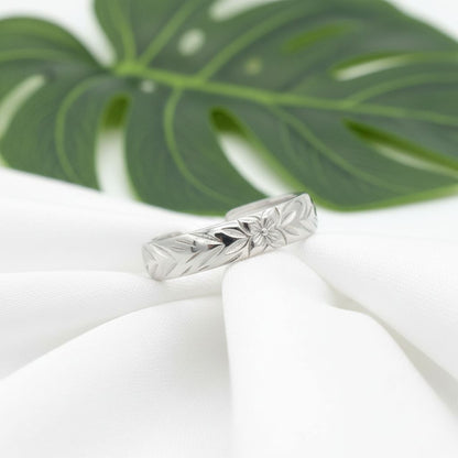 Adjustable 4mm Hawaiian Heirloom Toe Cuff Ring - 925 Sterling Silver