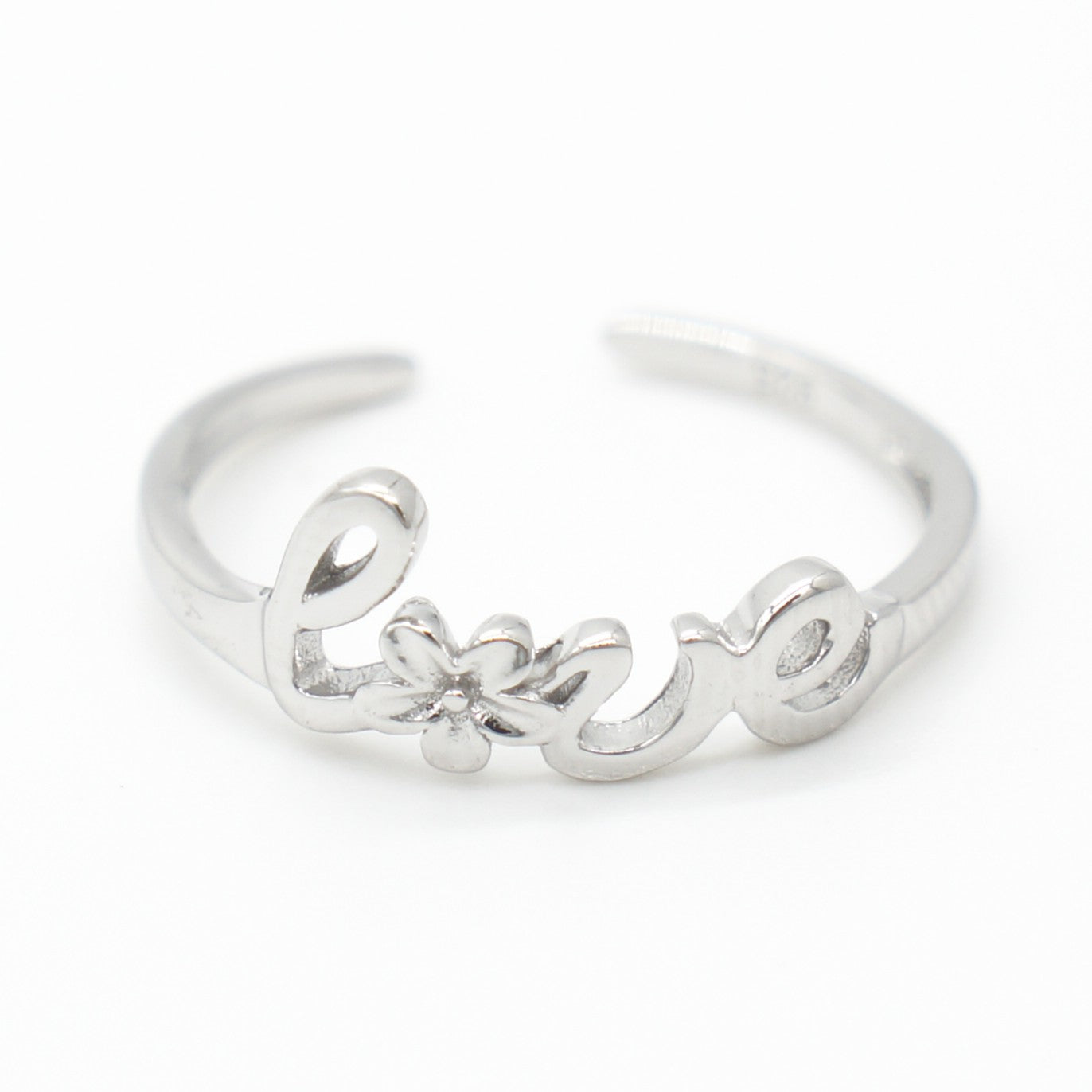 925 silver love toe ring, silver toe rings, love ring