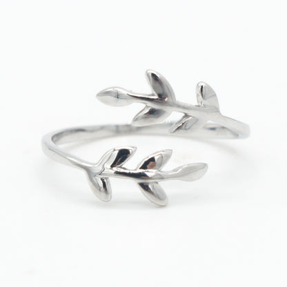 925 silver leaves toe ring, silver toe rings, leaves ring