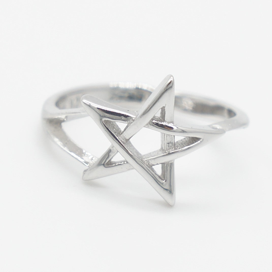 925 silver star toe ring, silver toe rings, star ring