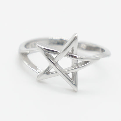 925 silver star toe ring, silver toe rings, star ring
