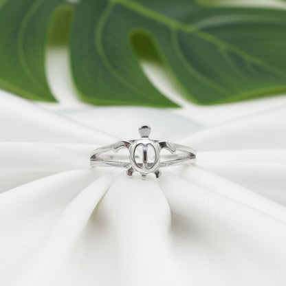 Adjustable Sea Turtle Split Band Toe Cuff Ring - 925 Sterling Silver